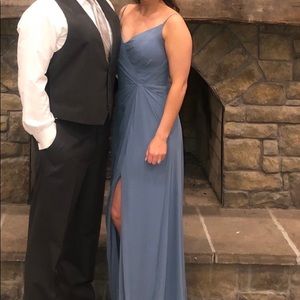 Slate blue bridesmaid/formal dress!